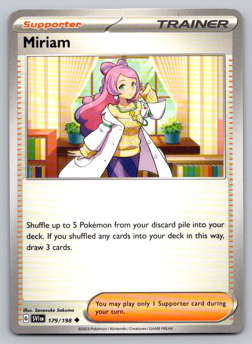Miriam 179/198 Uncommon Scarlet & Violet Pokemon Near Mint