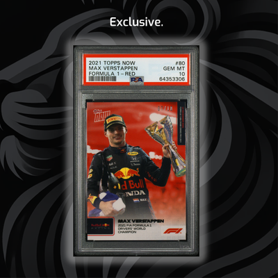 PSA 10 Max Verstappen #80 - 2021 Topps Now F1 - /10 Red | eBay