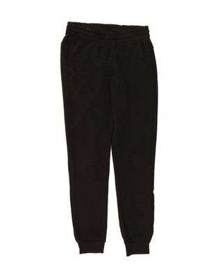 ADIDAS Womens Graphic Tracksuit Trousers Joggers UK 8/10 Small Black CR78