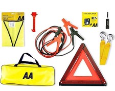 AA Vehicle Breakdown Safety Kit Plus AA5618 – Tyre Inflator, Warning Triangle