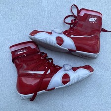 Nike Hyperko Boxing Shoes Mens 7 Red White Fl...
