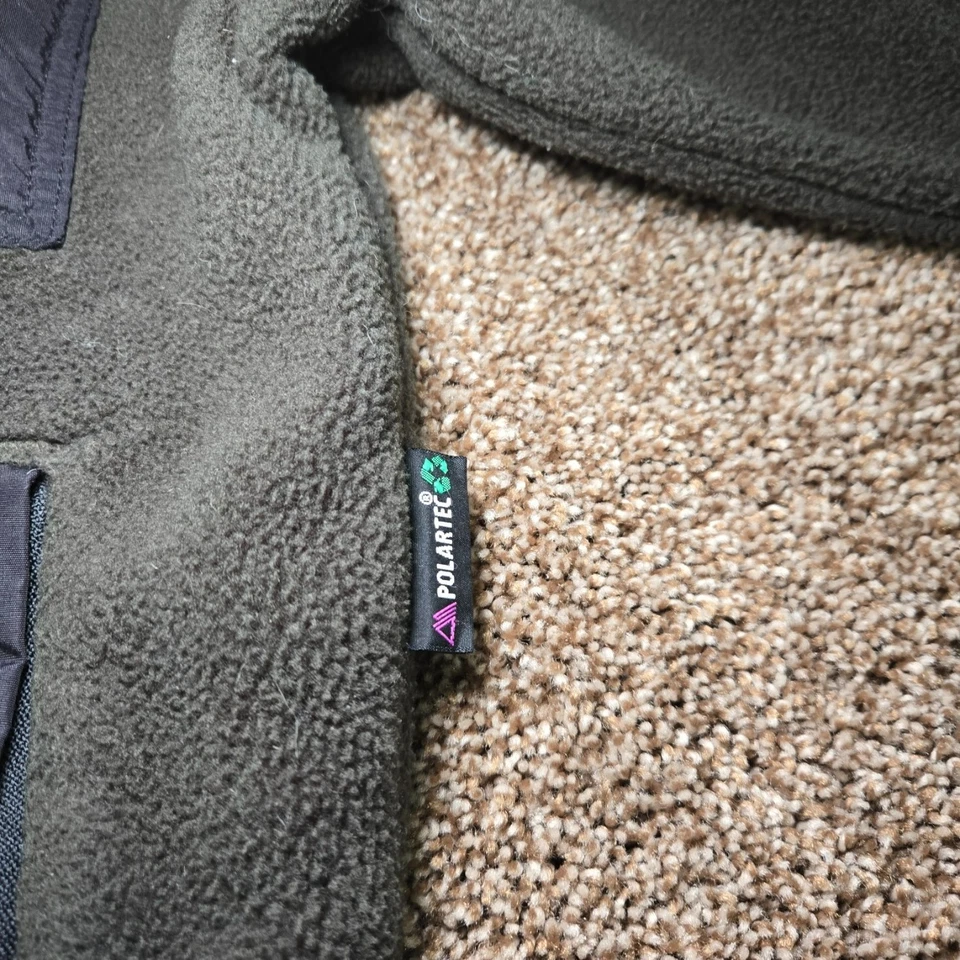 Vintage EMS Polartec Green Full Zip Fleece Jacket Sz Med Eastern Mountain Sports - Image 4 of 4