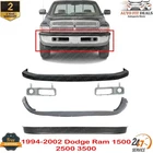 Front Bumper Covers Kit + Bezel Trims For 1994-2002 Dodge Ram 1500 2500 3500