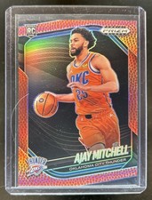 2024-25 Panini Prizm Black Ajay Mitchell RC Basketball Prizm #/225 Thunder