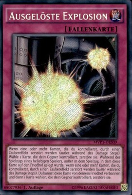 Yugioh Ausgelöste Explosion (V.3) MVP1-DES09 Secret Rare (6326)