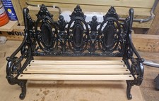 Vintage Minature Cast Iron Bench, Vintage home decor, display stand, plant stand