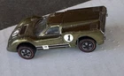 WOW 1968 Ford J Car Olive Color Original Redline HotWheel Car