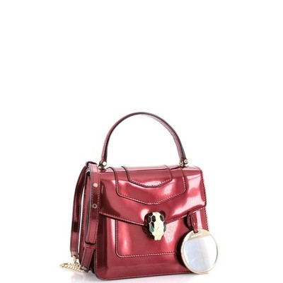 Bvlgari Serpenti Forever Top Handle Bag Leather Small | eBay
