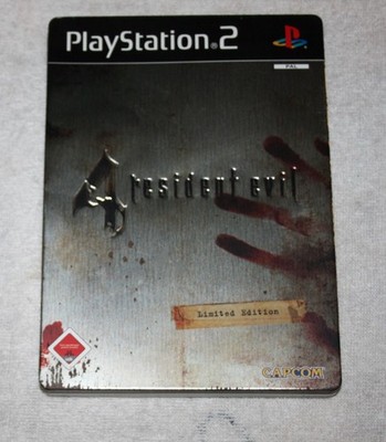 Playstation 2 PS2 * RESIDENT EVIL 4 * Lt Steelbook Edition incl. Lösungsheft|CIB