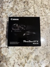 New Canon PowerShot G7X Mark III Black 20.1 MP Camera USA