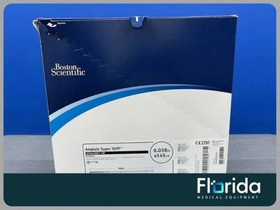 BOSTON SCIENTIFIC BOX OF 5 AMPLATZ SUPER STIFF GUIDEWIRE M0066401061 STRAIGHT TIP 0.038INX145CM**