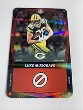 Luke Musgrave-Green Bay Packers-2024 UNO Elite Core #124-Red Foil Card