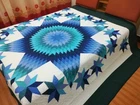 King  Size  Machine Pieced And quilted  Patchwork Quilt#159