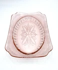 Vintage ('30s) Jeannette Depression Glass Serving Dish/Bowl, Pink, "Adam" Design