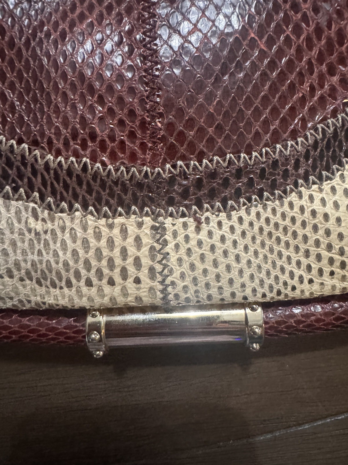 Gucci Britt GG Patchwork Croco/Python/Authentic R… - image 13