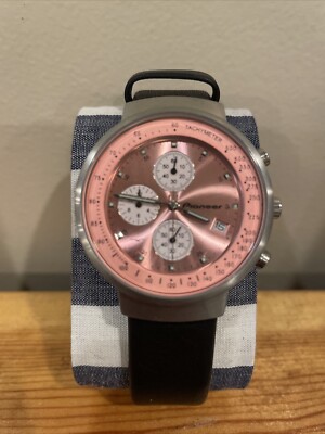 New Unique Jorg Gray Stainless Steel Rose Tachymeter 10ATM Water/R Quartz Watch