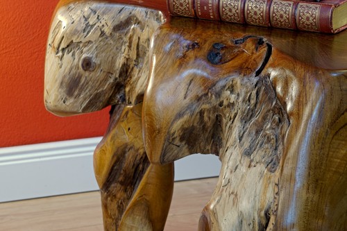 Couchtisch Massiv Holz Wohnzimmertisch Wurzelholz Teak Natur Baumstamm Wurzel - 第 6/10 張圖片