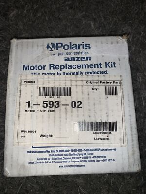 #ad New Polaris QT Blower Replacement Motor 1.5 HP 240V 1 593 02 Hard To Find $218.49