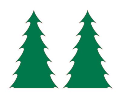Christmas Tree Stickers Set Vinyl Decal Merry Holidays Pine Winter Xmas Deco Joy