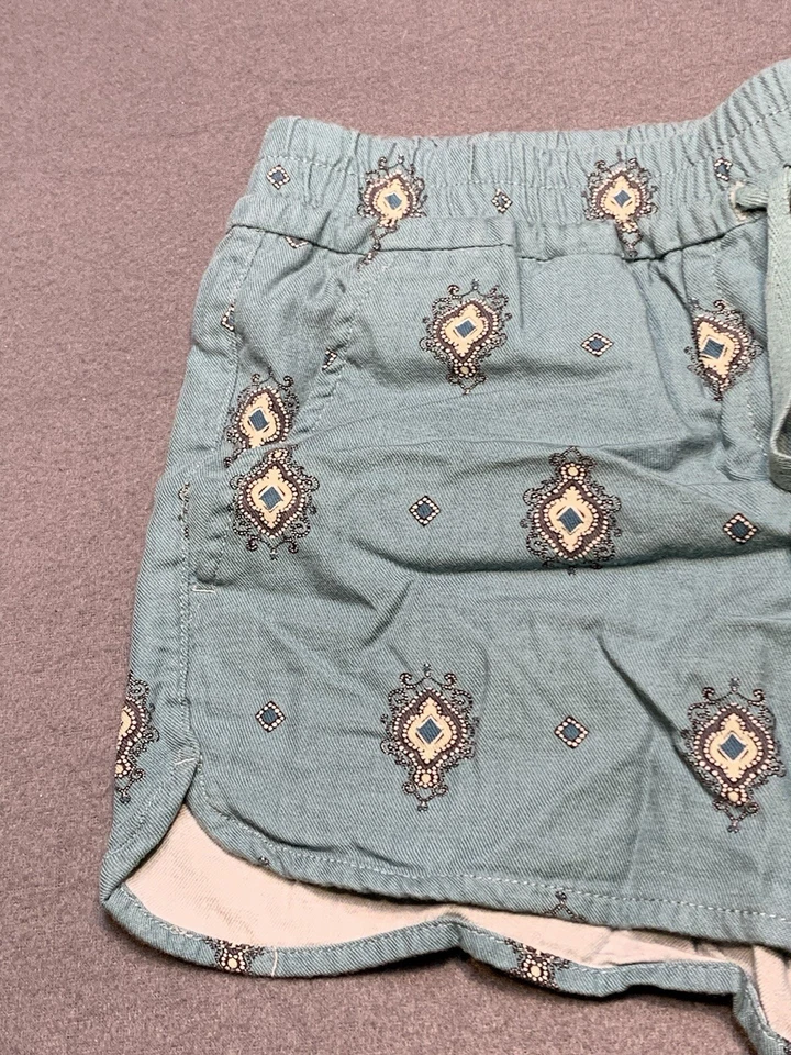 Ann Taylor Loft Casual Shorts Adult 4 Women’s blue white linen cotton - Image 4 of 4