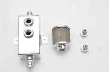 1320 performance 1L catch can V1 universal baffled Silver 10an dual fitting