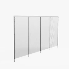 Domi 5'x12' DIY Pool Fence for Inground Pools,Outdoor Pool,Gray Pool Mesh