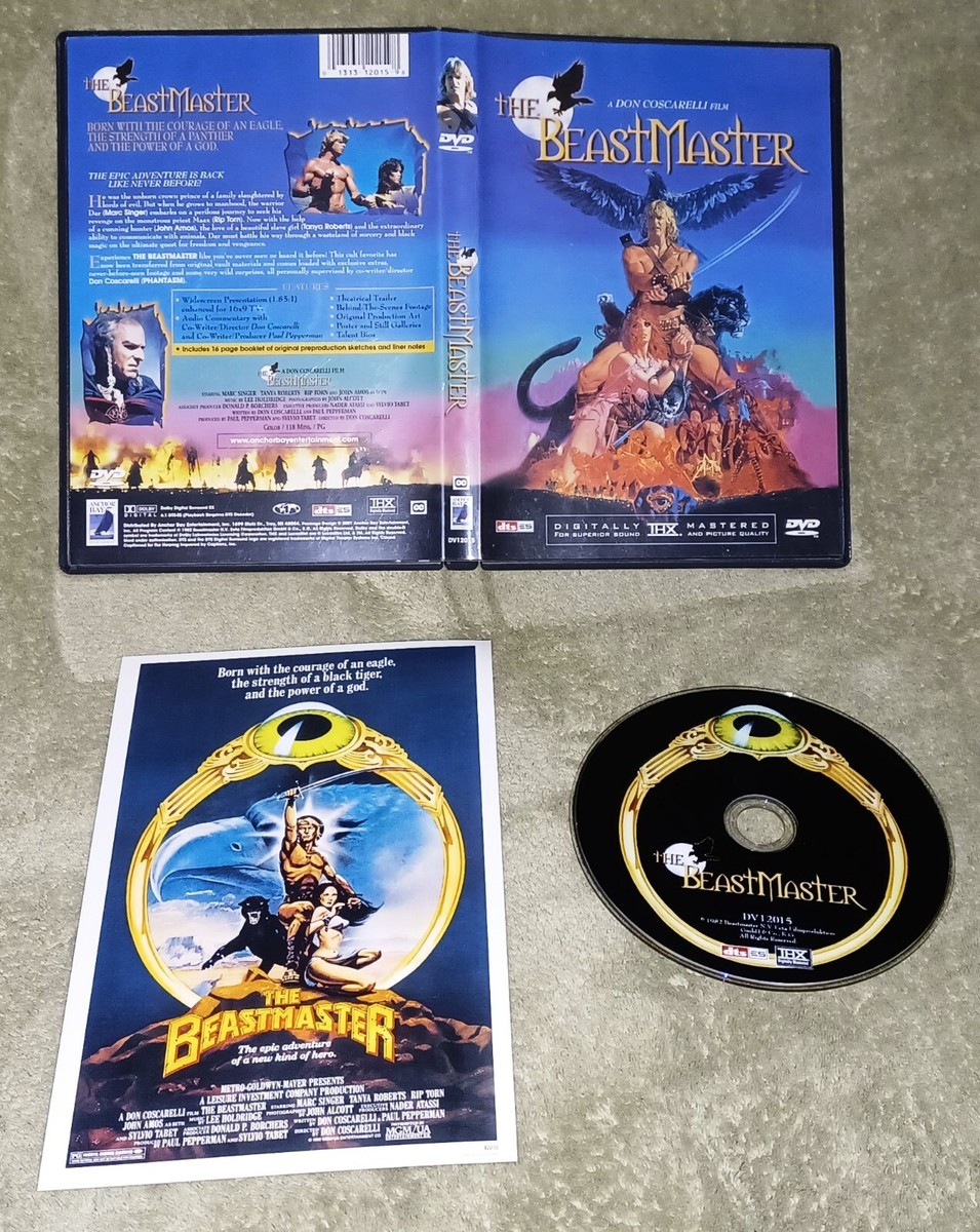 The Beastmaster DVD 2001 Marc Singer Tanya Roberts 1982