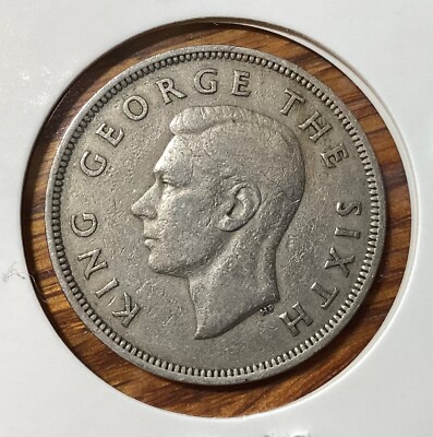 New Zealand 1948 George VI ½ Crown Coin (VF) | eBay