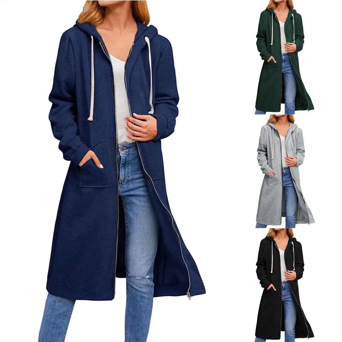 Felpa con store cappuccio cardigan