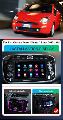 6.2'' Android 11 Stereo Radio GPS Navi For Fiat Grande Punto Linea Punto 2012-15