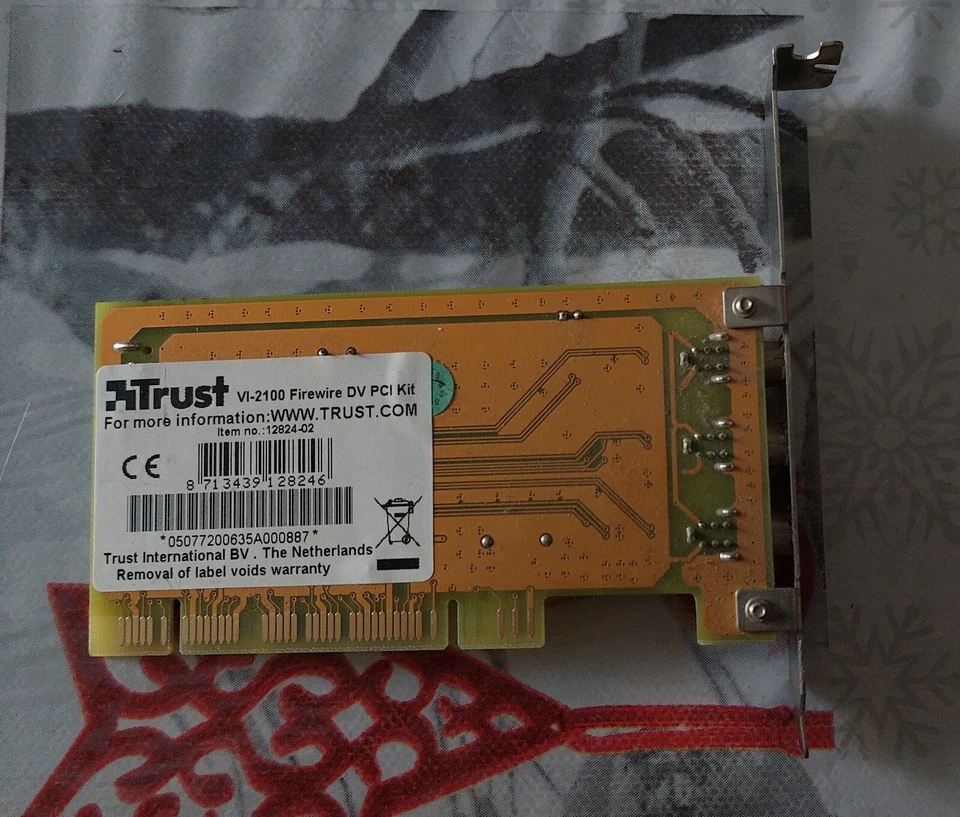 Scheda FireWire 3 porte, Trust, VI-2100 DV PCI, 1394A, mod. 12824-02, originale! - Immagine 3 di 4