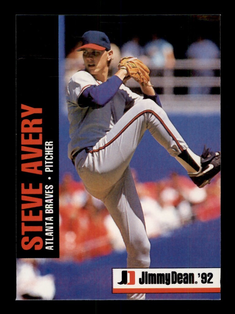 1992 JIMMY DEAN #5 STEVE AVERY ATLANTA BRAVES