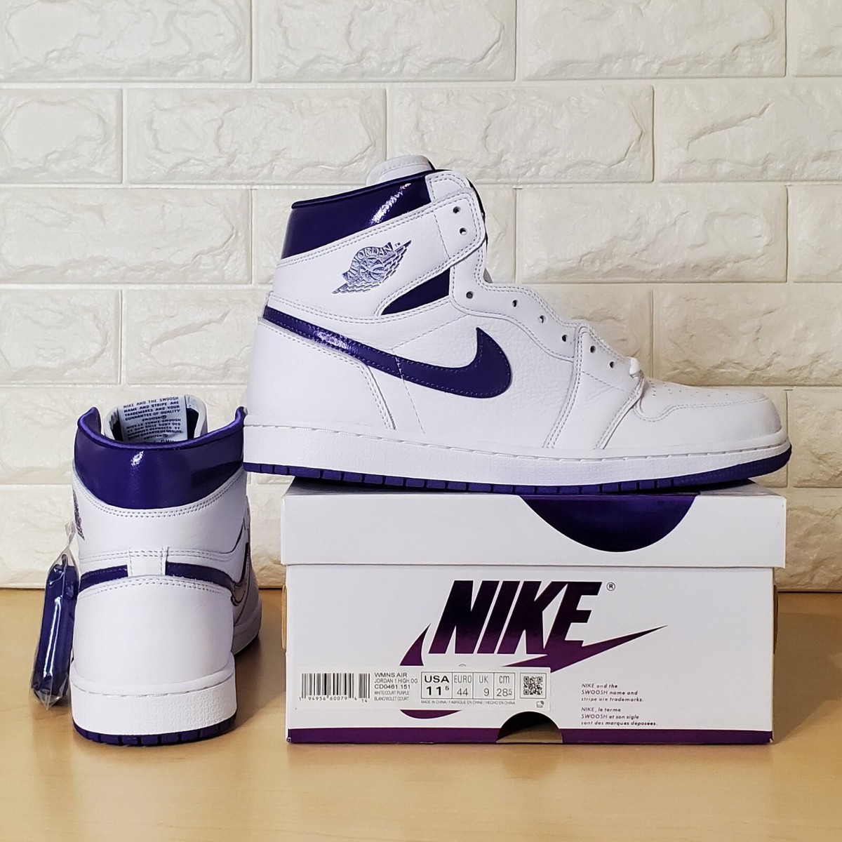 Nike Wmns Size Air Jordan Retro High OG Court Purple CD0461