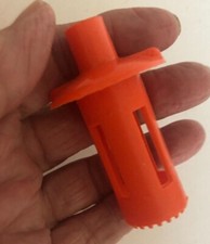 Vtg Orange Plastic JUICER EXTRACTOR Citrus Worlds Smallest Squeeze Pour MANUAL