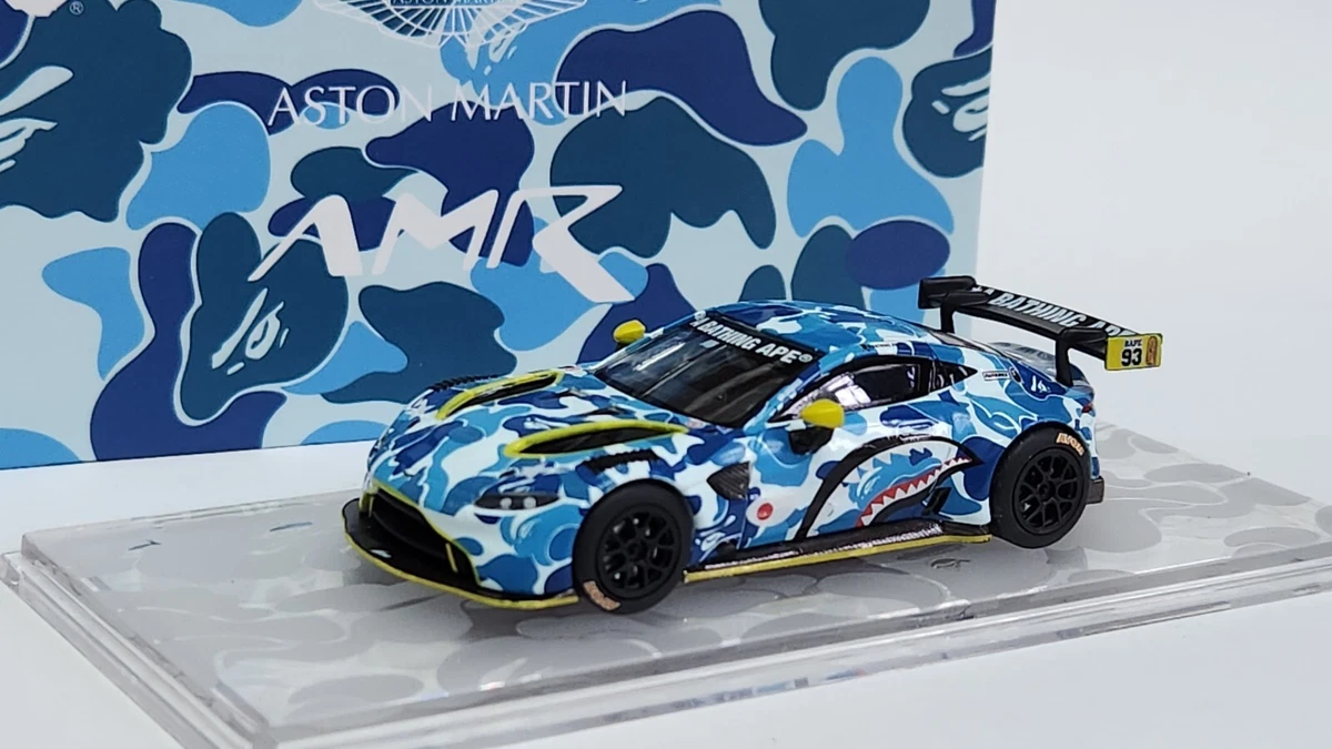 1:64 Pop Race Aston Martin GT3 AMR BAPE A Bathing Ape Blue Diecast