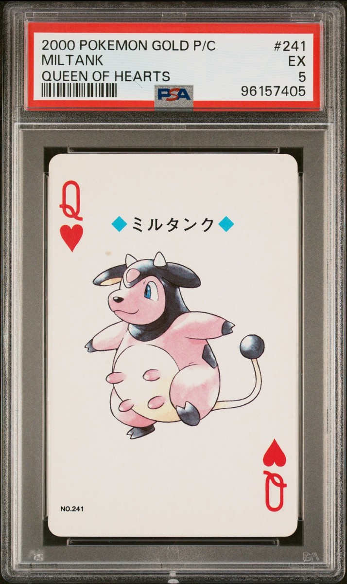 2000 POKEMON GOLD VERSION PLAYING CARDS QUEEN OF HEARTS #241