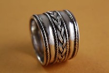 DESIGN BANDRING CELTIC KELTEN 925 ECHT SILBER SILBERRING TRIBAL BIKER / 444