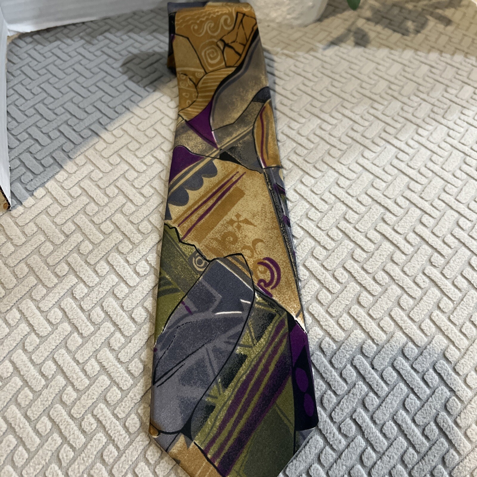 STRINGBEANS Necktie MULTICOLORED Abstract 58” X  … - image 6