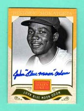 JOHN BLUE MOON ODOM 2012 PANINI GOLDEN AGE SIGNATURES AUTOGRAPH ON CARD AUTO A's