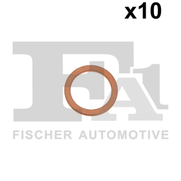 Unterlegscheibe, Kupferdichtung 10,00 X 14,00 X 1,00 (10ER-PACK)-image