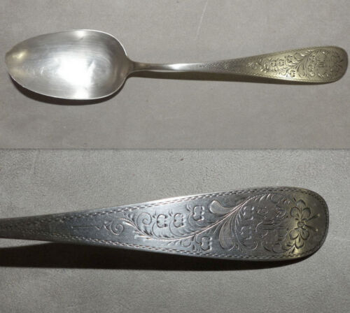 Dining spoon, 800 silver, crescent crown, eagle, monogram 37.0 g. - Picture 1 of 6