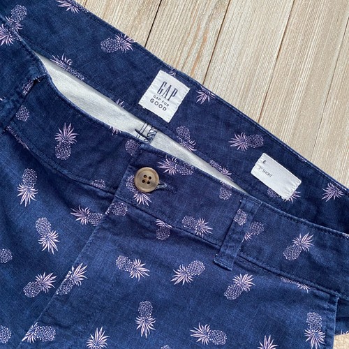Gap For Good Mujer 6 Piña Patrón 3"" Corto Actual W 31.5 x I 3 JU - Imagen 10 de 12