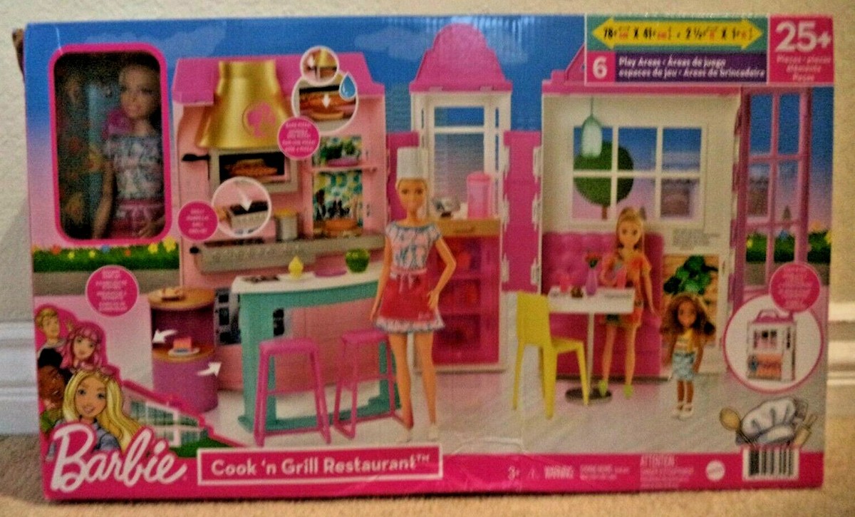 Barbie Doll Set De Barbie Cafeteria Barbie Cook 'n Grill