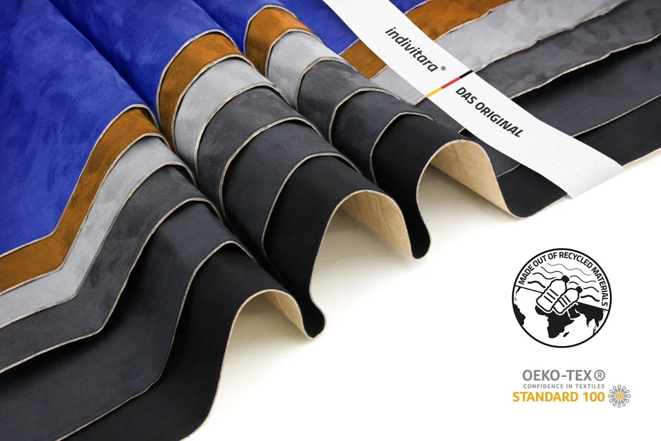 indivitara® Premium Foam Mikrofaserstoff kaschiert selbstklebend dehnbar Suede - Bild 2 von 4