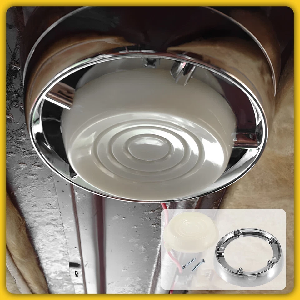 Lente base ligera domo H para camioneta Ford Econoline Mustang 1966-1971 Falcon Comet Foto 3 de 4