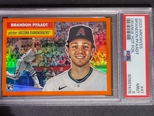 2023 Topps Archives Brandon Pfaadt Orange Foil/15 SSP PSA 9 Diamondbacks 