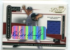 2003 Playoff Piece of the Game Runelvys Hernandez GU JERSEY RELIC AUTO ROYALS