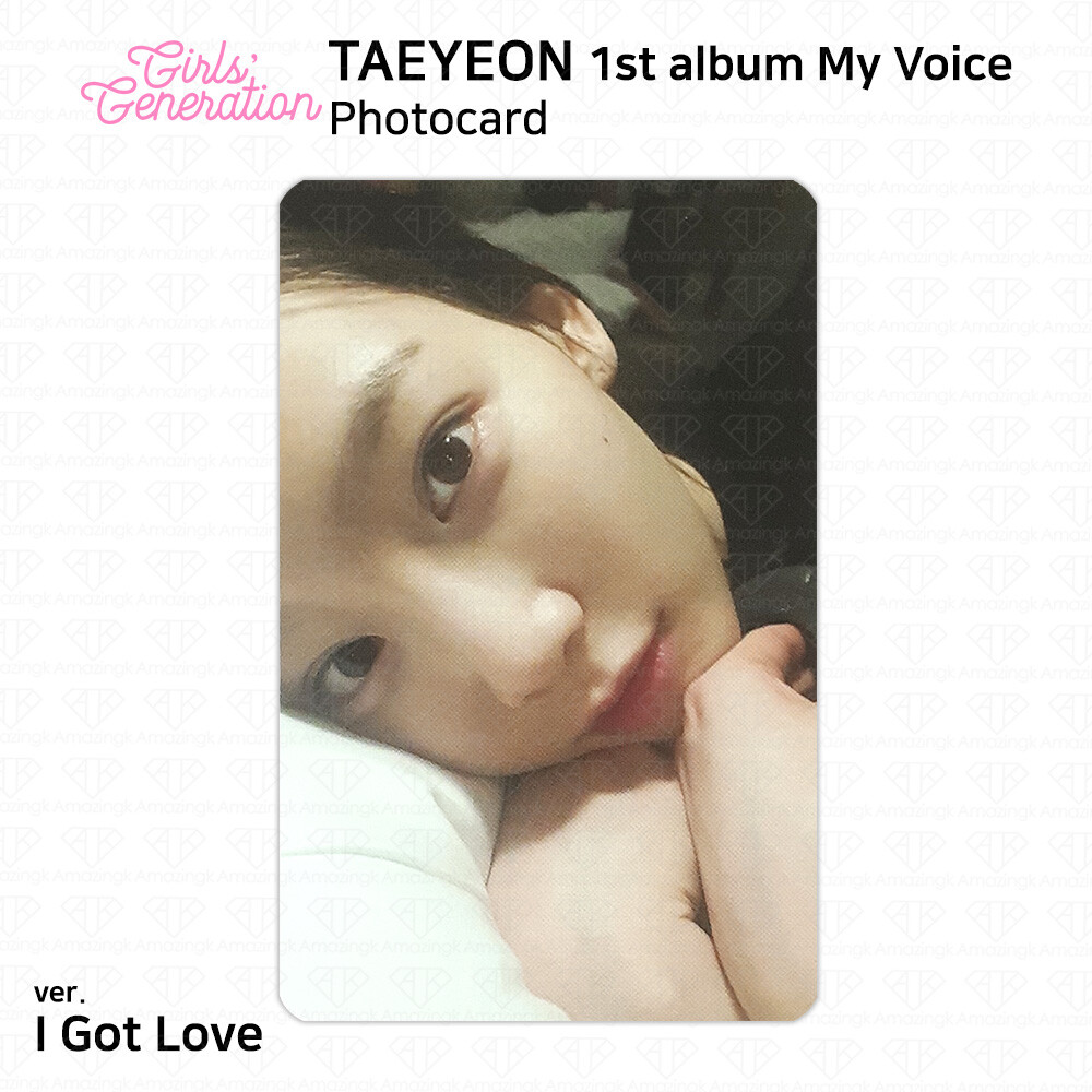 SNSD GG Taeyeon 1st Album My Voice Photocard Fine I Got Love
