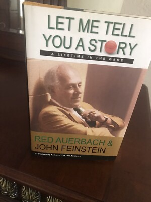 Signed by Red Auerbach Let Me Tell You A Story by John Feinstein Celtics