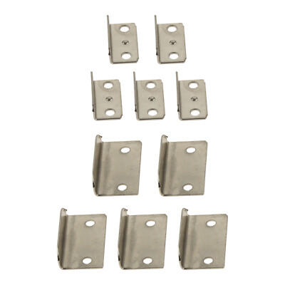 uxcell 10 Pcs Home Office Silver Tone Metal Angled Drawer Lock Strike uxcell 10 Pcs Home Office Silver Tone Metal Angled Drawer Lock Strike